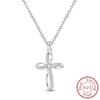 Copper Metal Chain Necklace Angel Wing Butterfly Pearl Heart Cross Necklace Designed For Women Trendy Fashion Simple Neck Chain High Quality Fine