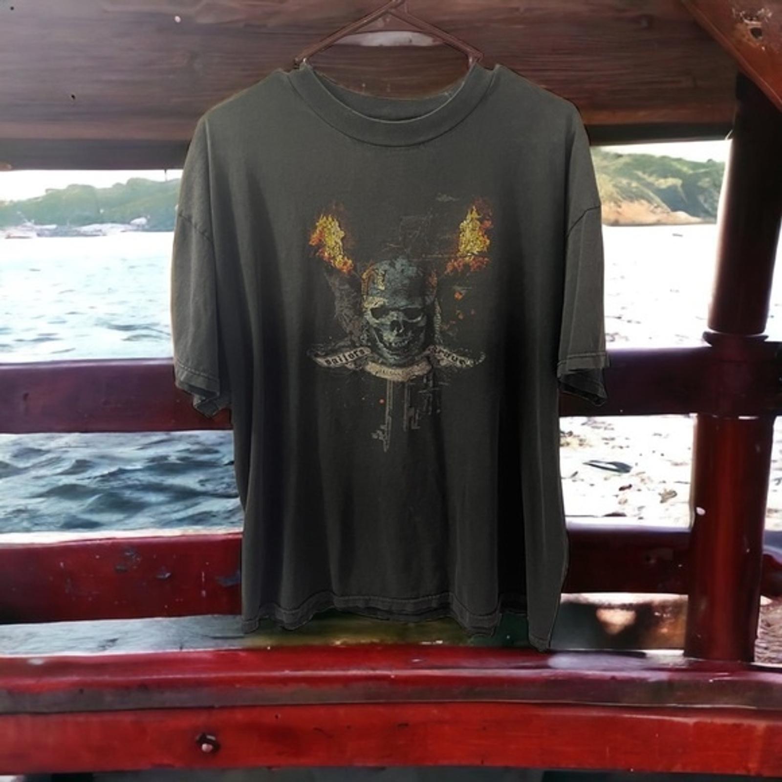 Pirates Of The Caribbean Sailors Grave Movie Promo Black T Shirt Mens Size XL XL