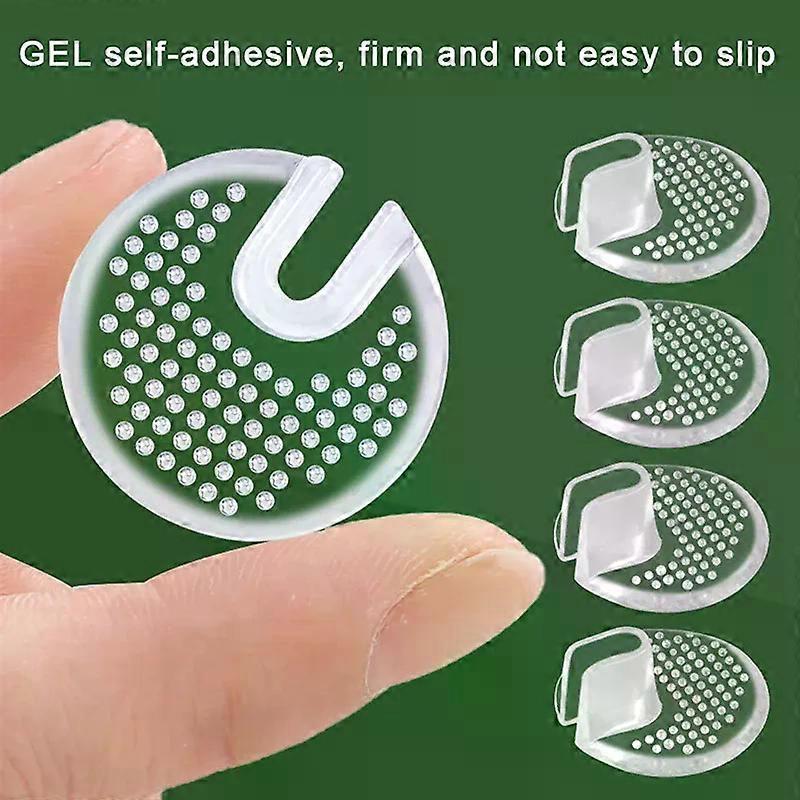Cuscini in Silicone Flip Gel Pad Piccoli Punti Rotondi Antiscivolo Infradito GEL Antiscivolo Trasparenti Cuscinetti per Avampiede Protezioni per Dita dei Piedi
