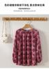100% Mulberry Silk Printed Shirt for Women's 2026 Spring Commuting Versatile Round Neck Silk Top