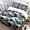 "Ocean Wave Pattern Home Dcor" Multiple Sizes Kid's And Adults' Bedroom Exquisite 3PC Bedding Set, Gift