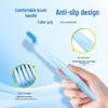 Haisihainuole Three-Row Adult Toothbrush: Soft, Comfortable Bristles, Non-Shedding Head, Ideal for Home Use.
