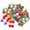 21 Pcs Fluffy Pom Poms Colorful Plush Balls DIY Children Pompoms Balls Cat Pet Puppy Toys Games