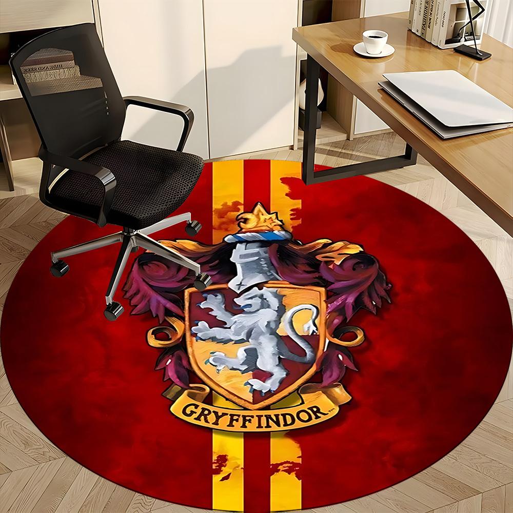 1pc Gryffindor CrestChair Carpet for Office, Non-slip, Soft and Durable Office Rug for Interior Decoration, Perfect for Office yy250925093