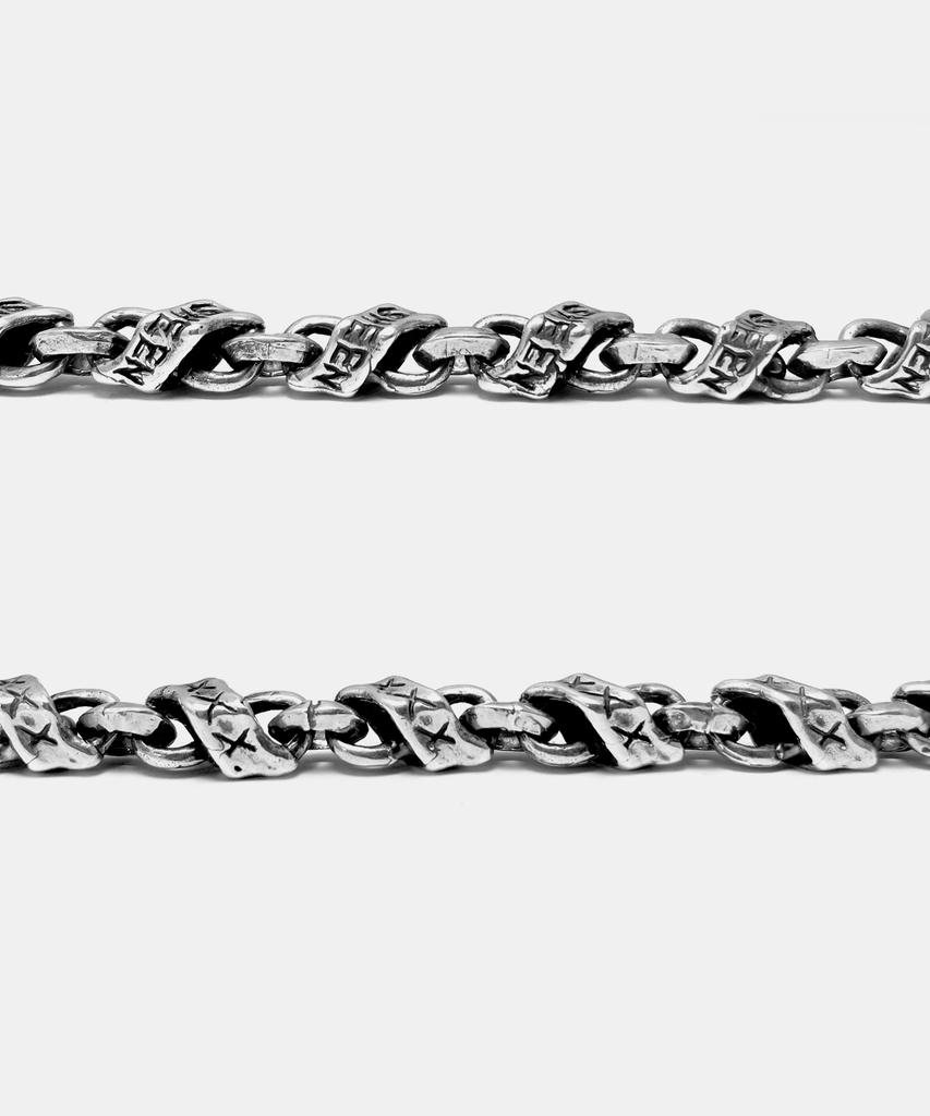 Sheen666 Banner Link Silver Bracelet Big