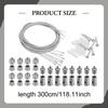 Ceiling Hanging Wire Cable Kit Aquarium Light Adjustable Mounting Hardware for Hotel