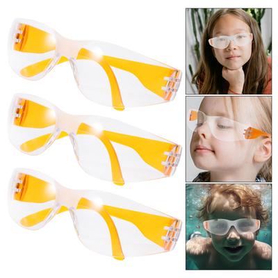 12 Piezas Gafas de Seguridad para Niños Gafas Protectoras Antiarañazos Resistentes a Impactos Gafas de Laboratorio para Niños Natación Ligeras