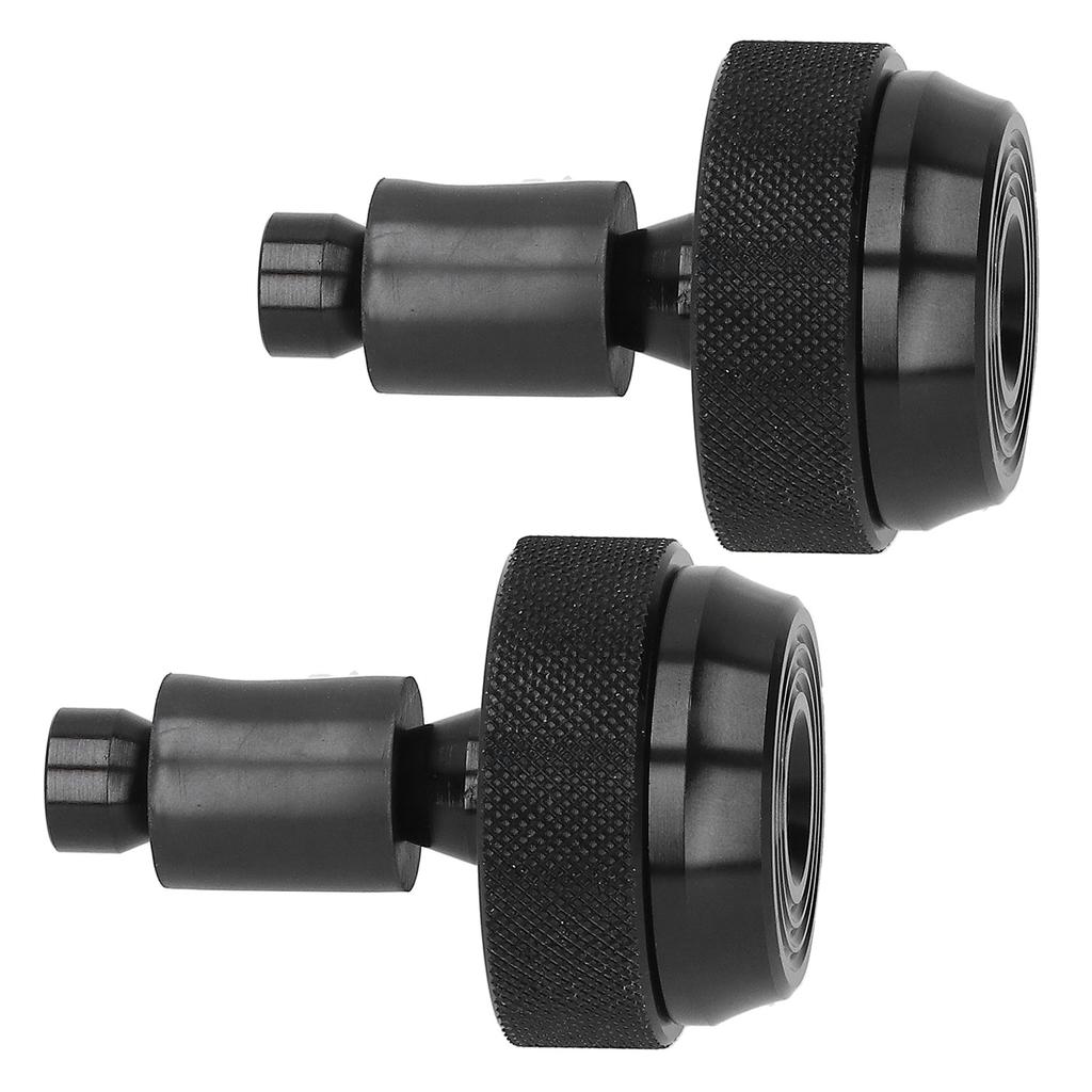 Motorrad Lenker Endstopfen Drosselklappensteuerung Schwarz Aluminium Gummi Universal