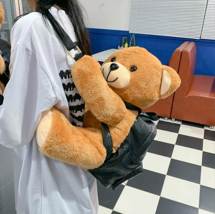 Bear Plush Backpack With Large Storage For School And Travel Special Characters Included