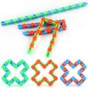 New Strange Vent Decompression Toy Decompression Changeable Rail Car Chain 24 Sections Building Block Bracelet Chain