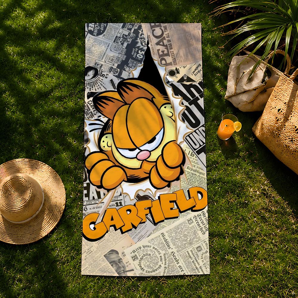 Character G-Garfield-d Towel beach towel, quick drying absorbent bath towel for Swim,Gym,Camping,Outdoor