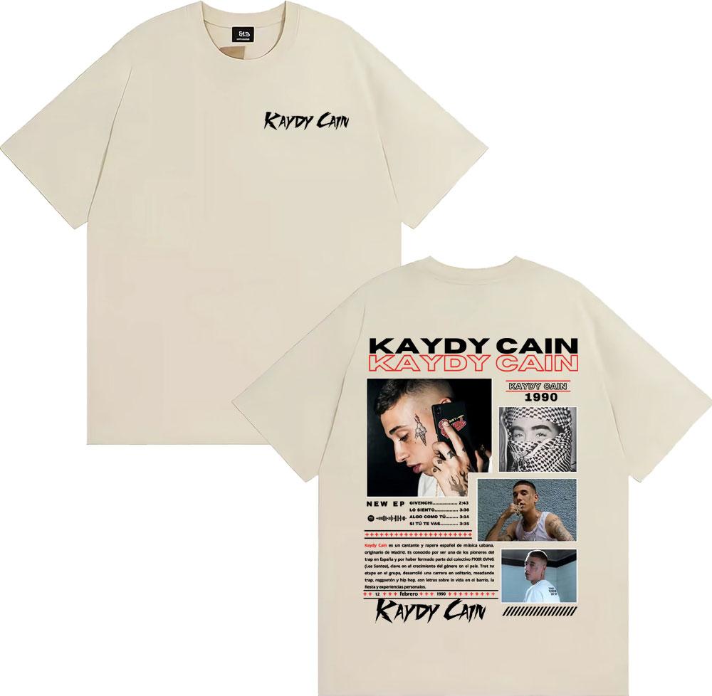 Rapper Kaydy Cain Album 2026 Graphic T Shirts Unisex Women Fashion Hip Hop Retro Tshirt Cotton Casual Oversized T Shirt Streetwear