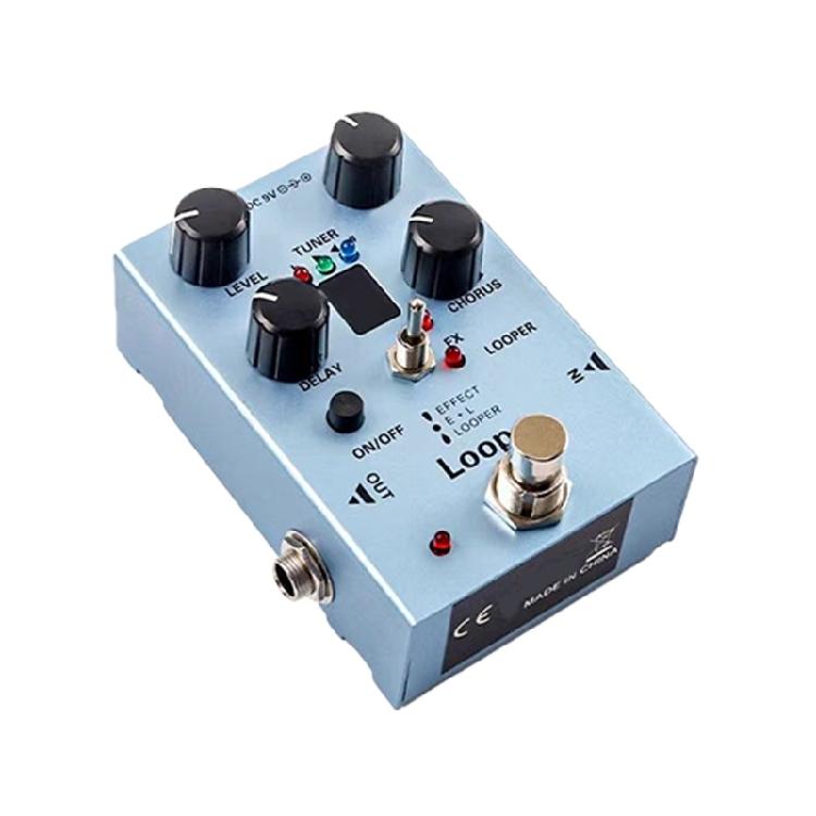 

Portable 3 Effect Combined Electric Guitar Processor Multi Effect Electric Guitar Pedal Looper for Enhanced Durability 1 синий