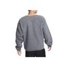 Nike Solid Color Crew Neck Loose Fit Logo Embroidered Long Sleeve Sweatshirt Men Sweatshirt Gray FB8379-068