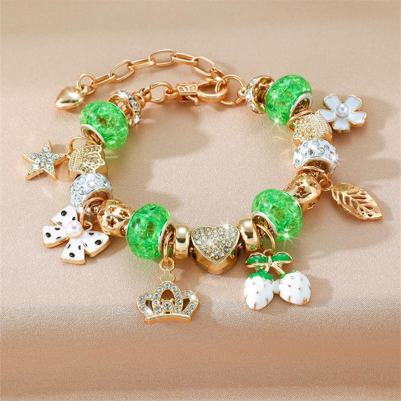 Bracciale Corona di Fiori Estiva da Spiaggia per Donna con Accenti di Conchiglie per la Vacanza