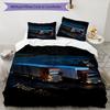 Night Drive Custom Name Text Print 1Pc Bedding Set Duvet Cover With Two Pillowcases Soft Bed Linen For Household Bedroom