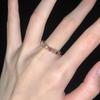 S925 Sterling Silver Pink Zircon Open Ring for Women – High-End, Light Luxury, Stackable Versatile Design for Index Finger.