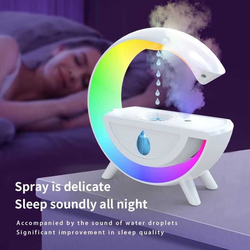 

Увлажнитель воздуха Anti-Gravity 350 мл RGB Night Light Water Drop Sprayer Creative Home Office Mist Maker Ultrasonic Cool Mist белый