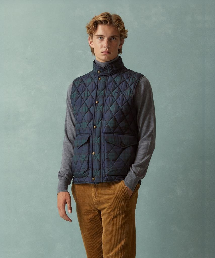 Brooks Brothers Quilted Vest (Multi) (Bbvpmbf401)