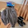 Pantaloni Harem in Cotone per Bambine Pantaloni Larghi Lisci per Bambini Pantaloni Casual alla Moda per Bambini Vestiti Larghi per Bambini