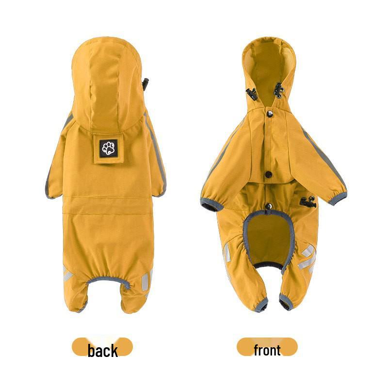 

Водонепроницаемый трансграничный дождевик для собак с поводком для маленьких и средних собак XL (9-12 jin)