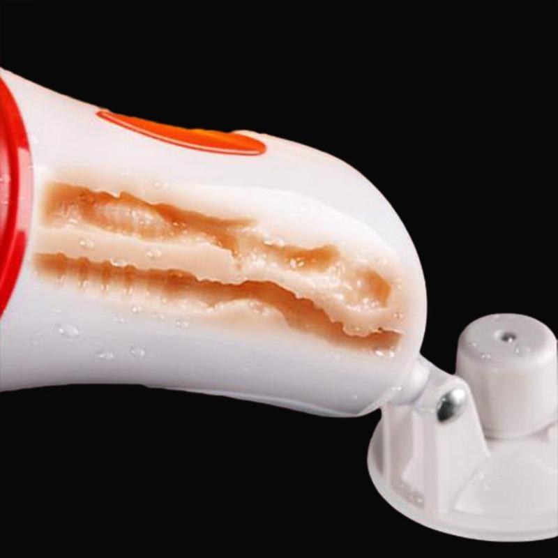 Dual Channel Vagina Anal Masturbation Cup Blowjob Vagina Real Pussy Penis Pump Vibrator Male Mastrubator for Man Sex Erotic Toys