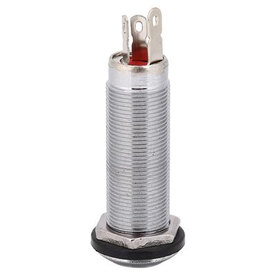 Threaded Cylinder Output Jack Plug Socket Connector 1 4inch for Electric Guitar Bass Silver