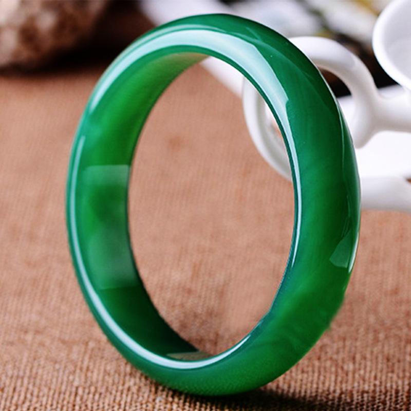 Natural Agate Bracelet Fashionable Charm Jade Bangle Women's Gift