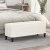 349416 vidaXL Bench Cream 100x35x41 Cm Faux Leather