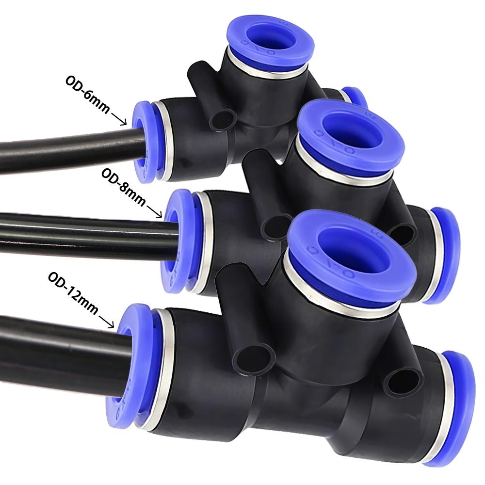 10/20/30/50M OD-6mm 8mm 12mm Black PE Garden Hose Pressure-Proof 4/6mm 5/8mm 9/12mm Drip Irrigation Pipe 3/8" 1/4" Watering Tube