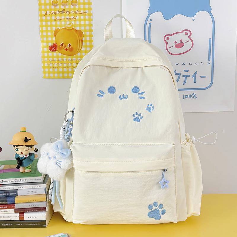 Schoolbag Schoolbag Female Junior High School Student High School Student Versatile Backpack New High Value Large Capacity Weight Backpack