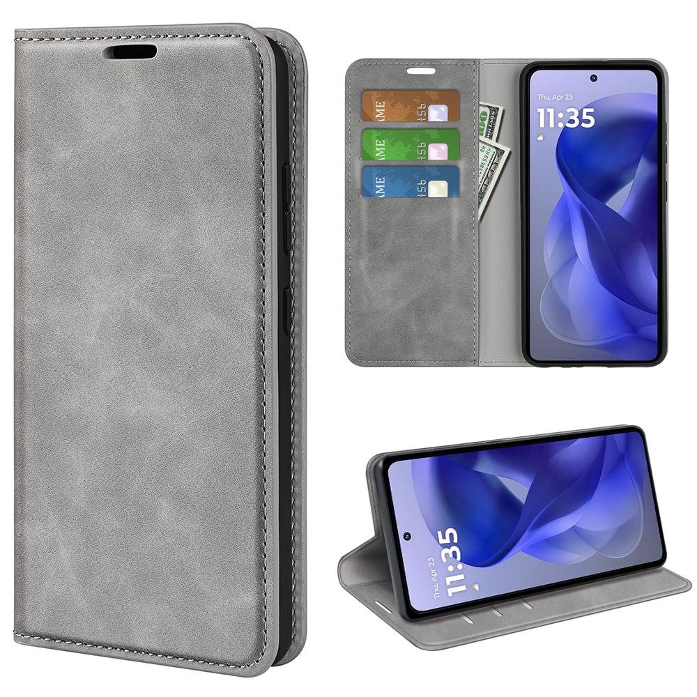 For Motorola Moto G Power (2025) Case Skin Touch Leather Wallet Phone Cover