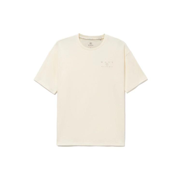 Li-Ning Way Of Wade Logo Loose Fit T-shirt Beige Men s AHSS027-6 L