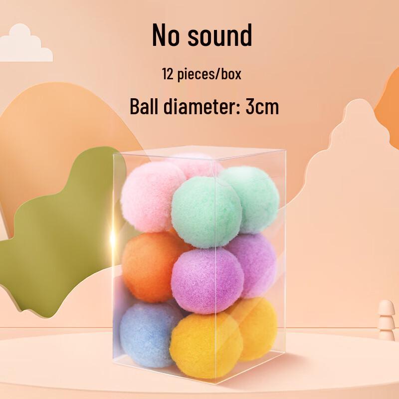 Hoopet Бесшумный Плюшевый Мячик-Игрушка для Кошек