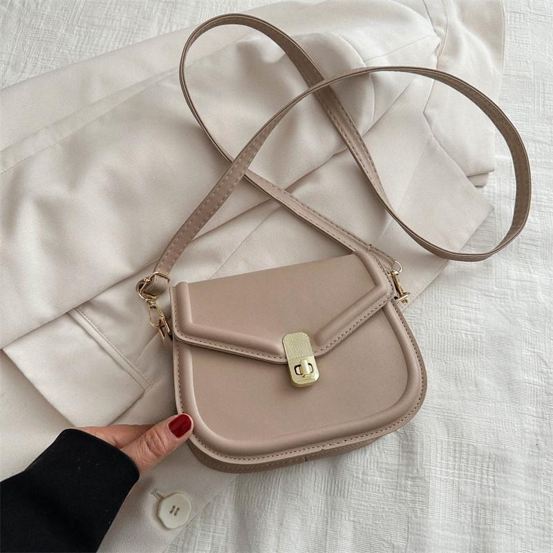 Fashionable Retro Small Square Shoulder Bag For Women In Stylish Black White And Brown