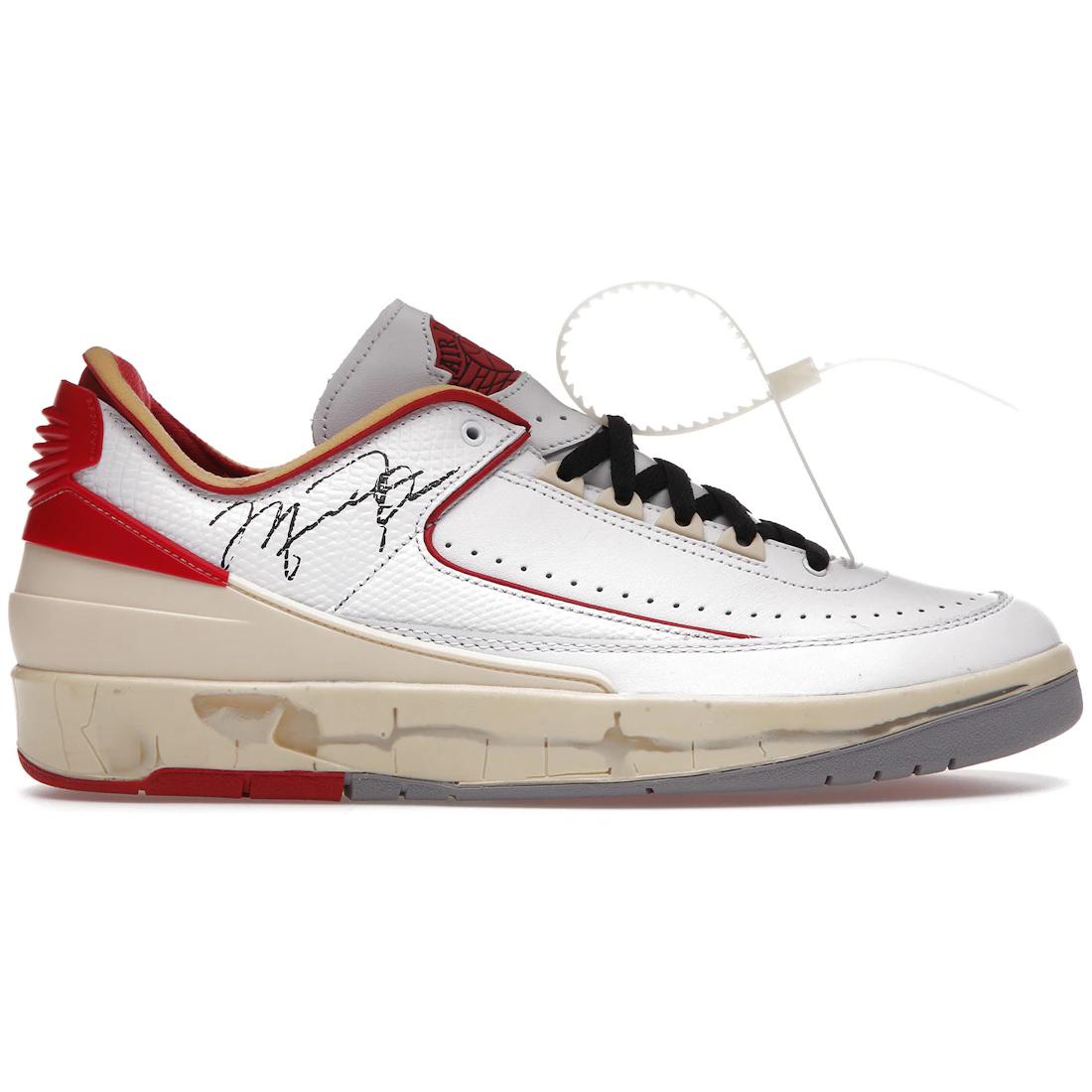 

Sneaker Jordan 2 Retro Low SP Off-White White Red(DJ4375-106) 38