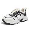 Koreanische Atmungsaktive Plateau-Sportschuhe Damen Frühling Schnürung Klobige Sneaker Frau Bequeme Rutschfeste Laufschuhe Mujer