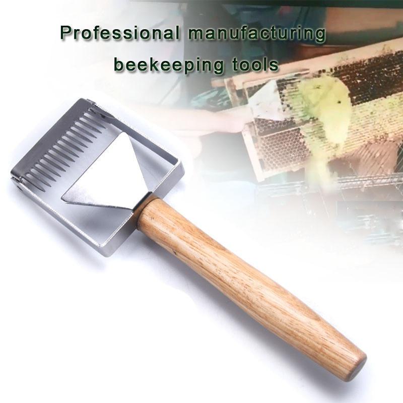 Uncapping Scraper Honeycomb Honey Scraper Tools Wooden Handle Beekeeping Tool Equipment Uncapping