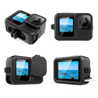 Custodia in Silicone Resistente per Custodia Fotocamera GoPro Hero 13 con Tappo Obiettivo per Protezioni Migliorate Accesso Completo Ricarica