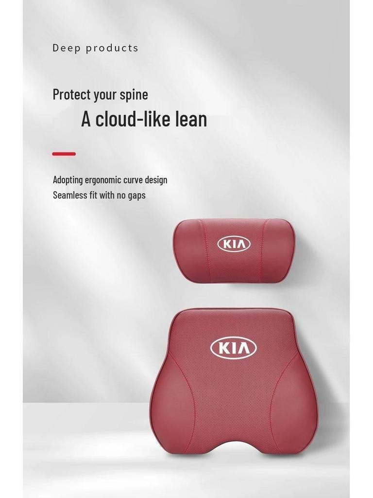 Echtes Leder Memory-Schaum Nackenstützkissen für Kia Sportage, K2, K3, K5, SK3, KX3, K4