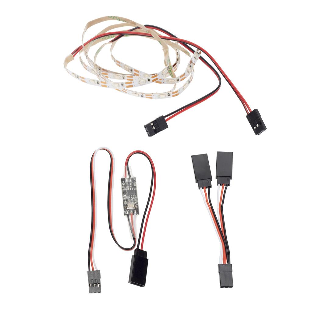 5-8V RC Airplane LED Light Strip Remote Control Bright & Waterproof for Flying Wing & Fixed Wing Easy Install Night Flight Safe