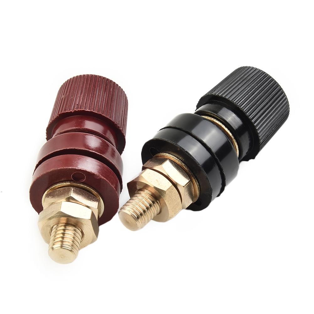 1 Black + 1 Red Power Terminal Block 8mm Pure Copper Post Terminal-Flexible