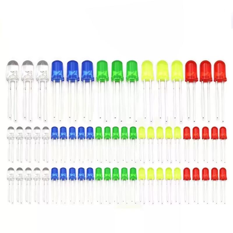 3/5mm LED Lamp Beads - White, Red, Yellow, Blue, Green, Purple Indicator Lights