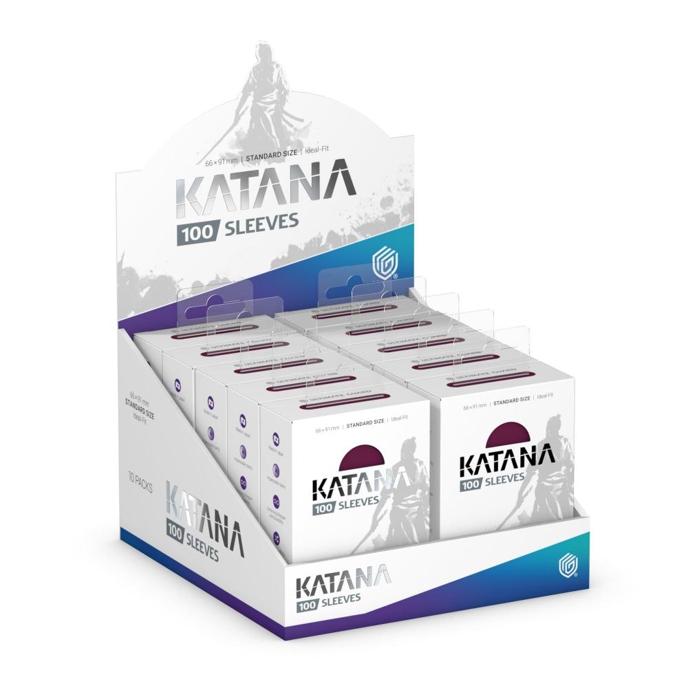 Ultimate Guard Katana Obal na karty Štandardná veľkosť 100 obalov na karty Žiarivá slivka