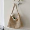Bohemian Style Beach Handbag Handmade Shoulder Bag Cute Weave Straw Bag  Travel