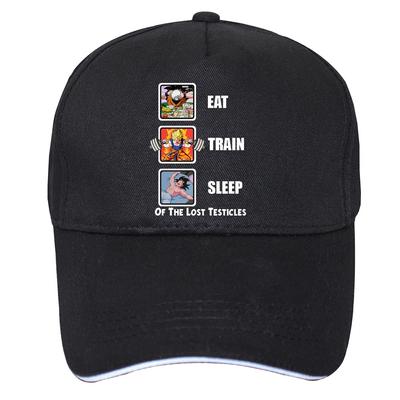 2023 Eat Train Sleep GoKu Hut Unisex Humor Lässig Bedruckt College Unisexs Cap Baseball Frauen Hip Hop Cap Hüte