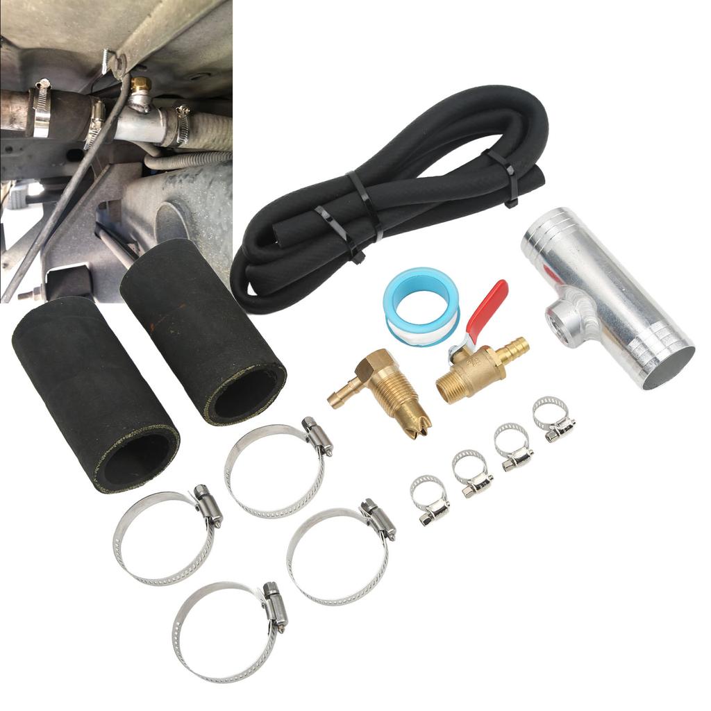 Auxiliary Transfer   Connector Kit with Fuel Pipe Connector Tee Clamp 11025 Replacement for       Trucks