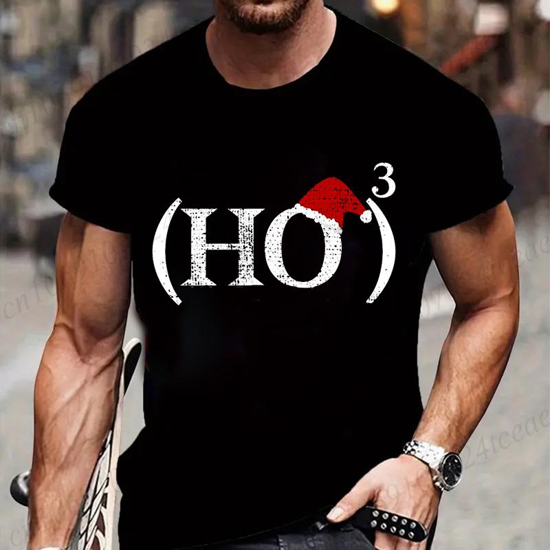 Футболка Хо Хо Хо Рождество Санта Клаус Юмор Футболка Camiseta Осенний Фестиваль Футболки Рождество Ho3 Hohoho Уличная Одежда Футболки S разноцветный