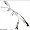 ZIGs Reading Glasses Sunglasses Men Women Intellectual UV400 UV Cut Image Change Casual Formal Business Clear Lenses Metal Half-rim Case (gldm00)