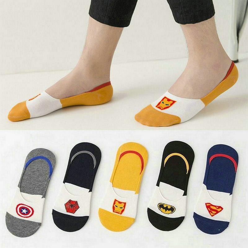 Korean Style Men's Non-Slip No-Show Summer Socks with Silicone Grip